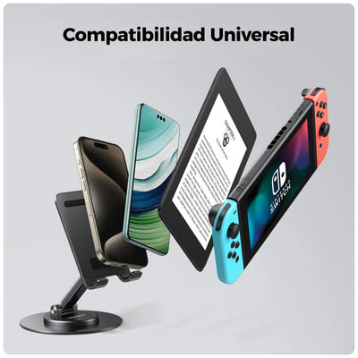 UGREEN Soporte metálico giratorio 360° para celular