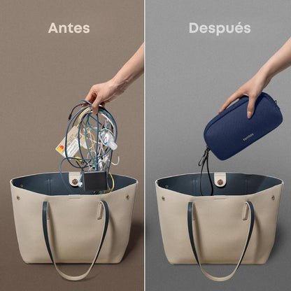 Tomtoc organizador de accesorios de viaje para cargadores y cables, para teléfono, Airpods, unidad USB y artículos diarios