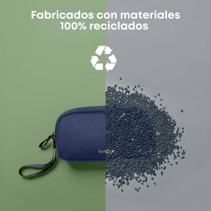 Tomtoc organizador de accesorios de viaje para cargadores y cables, para teléfono, Airpods, unidad USB y artículos diarios