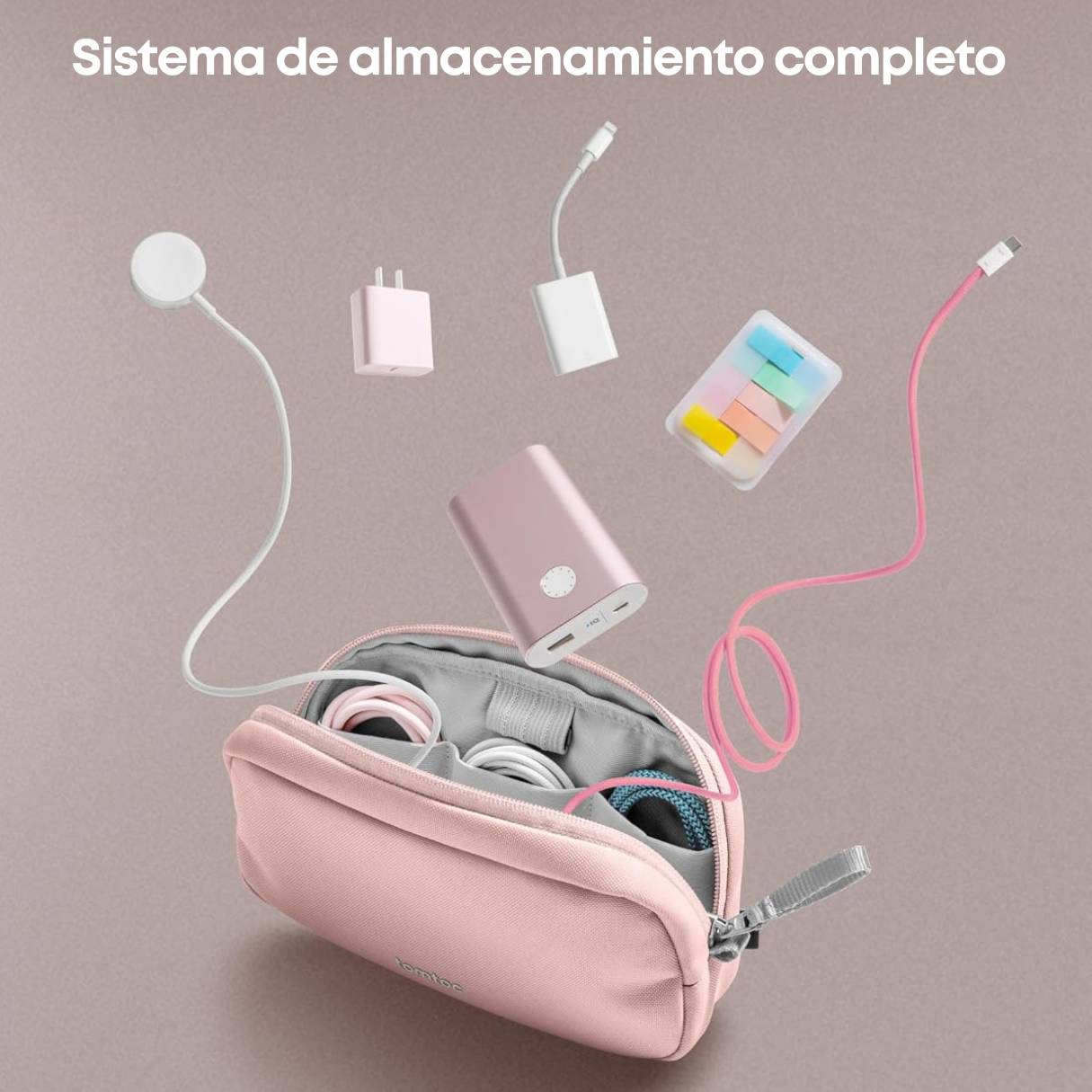 Tomtoc Organizador de Accesorios de Viaje para Cables y Cargadores y mas