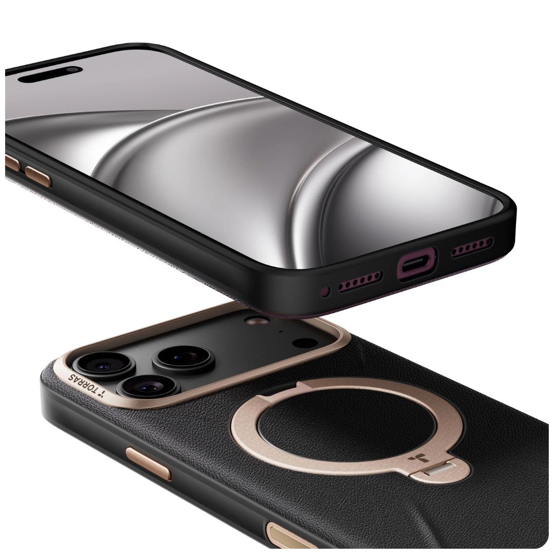 Torras Q3 VegSkin estuche Negro para iPhone 18 Pro Max