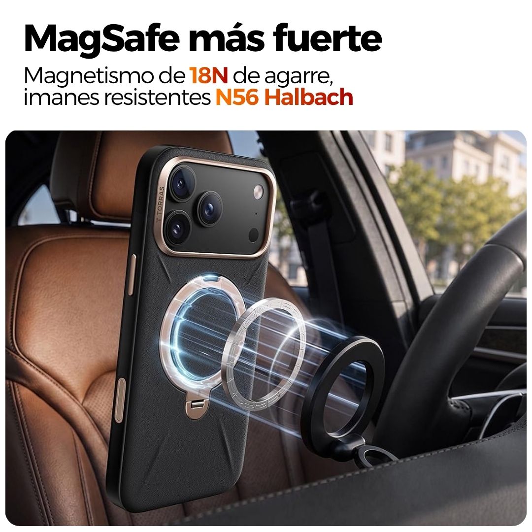 Torras Q3 VegSkin estuche Negro para iPhone 18 Pro Max