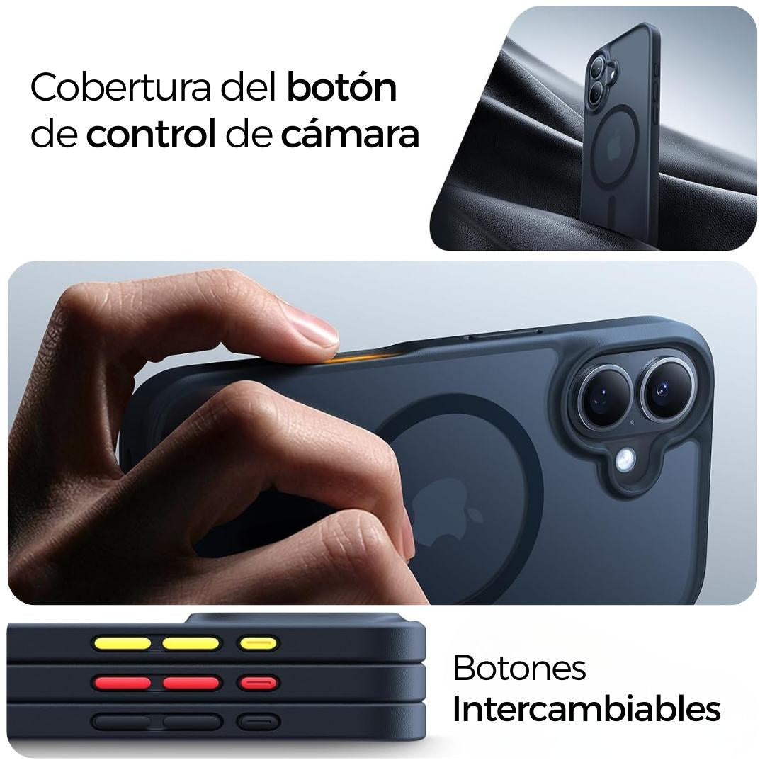 Torras Estuche negro MagSafe para iPhone 16