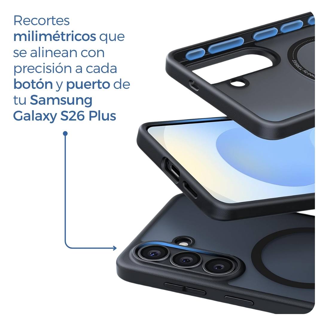 Torras Funda Negra MagSafe - Samsung Galaxy S26 Plus
