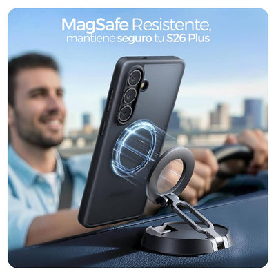 Torras Funda Negra MagSafe - Samsung Galaxy S26 Plus