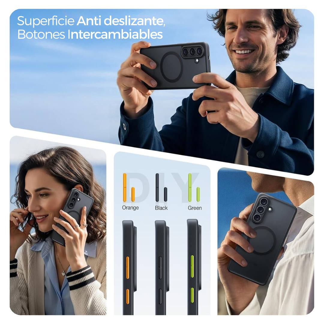 Torras Funda Negra MagSafe - Samsung Galaxy S26 Plus