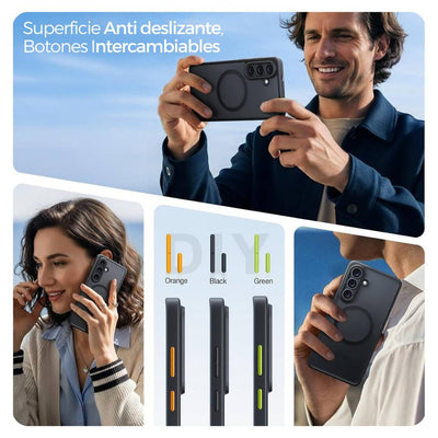 Torras Funda Negra MagSafe - Samsung Galaxy S26