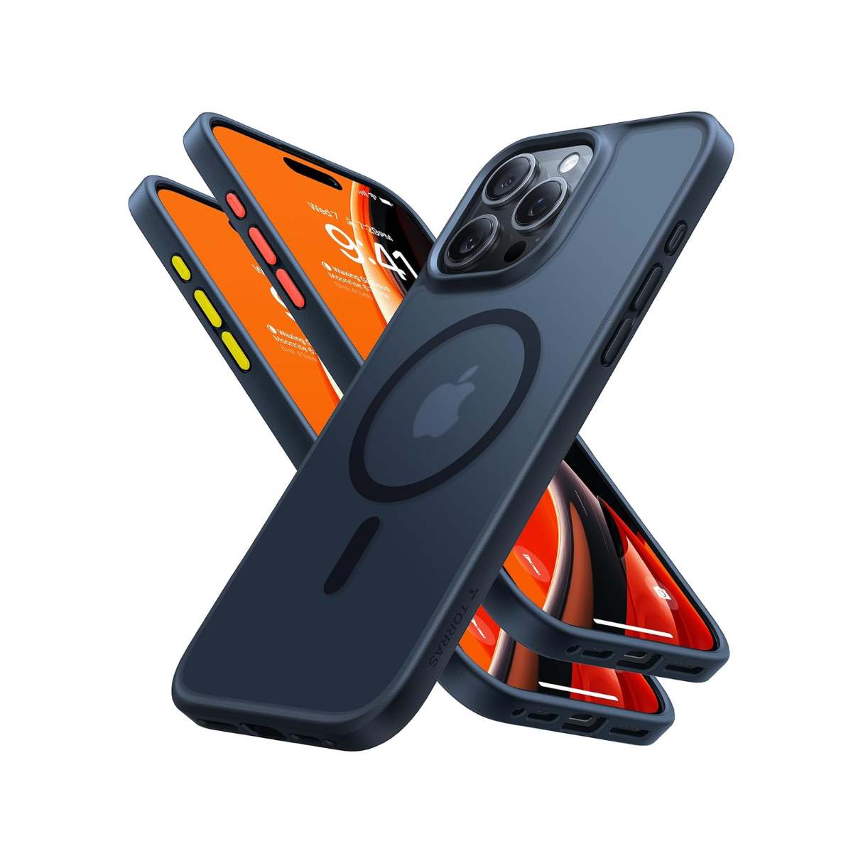 TORRAS Funda MagSafe negro mate – iPhone 15 Pro Max