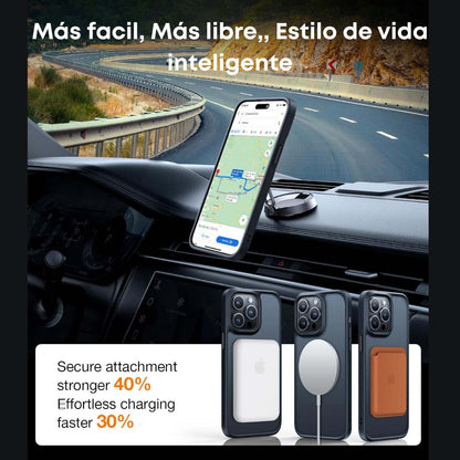 Torras Funda MagSafe para iPhone 15 Pro Max a prueba de golpes contra caídas de grado militar, translúcida delgada