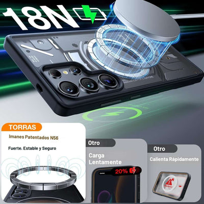 Torras Funda MagSafe para Samsung Galaxy S25 Ultra negra