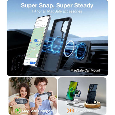 Torras Funda MagSafe para Samsung Galaxy S25 Ultra negra