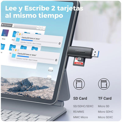 Ugreen Lector de tarjetas SD tipo C USB 3.0 OTG