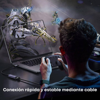 UGREEN Adaptador USB-C a Ethernet 1 Gbps – Plug & Play