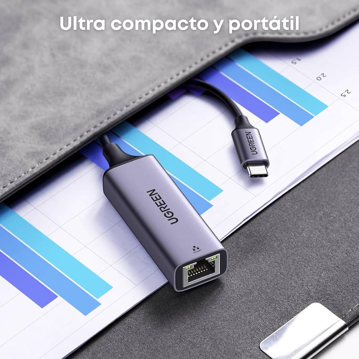 UGREEN Adaptador USB-C a Ethernet 1 Gbps – Plug & Play