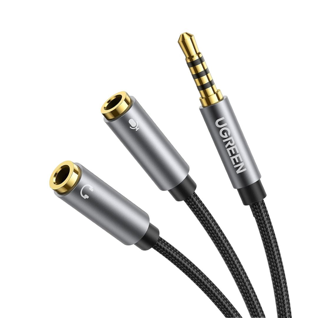 Ugreen Adaptador 3.5mm Macho a 2 Hembra