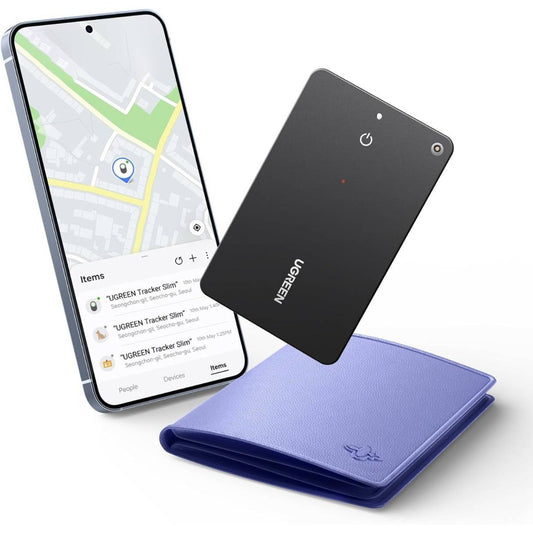 Ugreen FineTrack Slim S Bluetooth para Samsung, compatible con SmartThings, tarjeta rastreadora