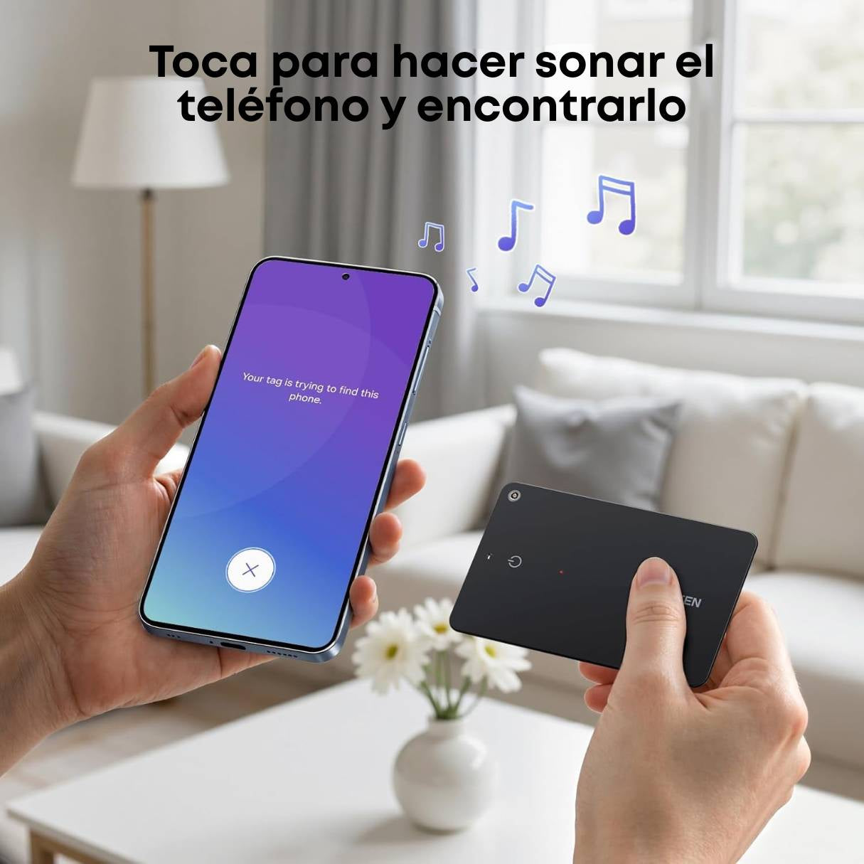 Ugreen FineTrack Slim S Bluetooth para Samsung, compatible con SmartThings, tarjeta rastreadora