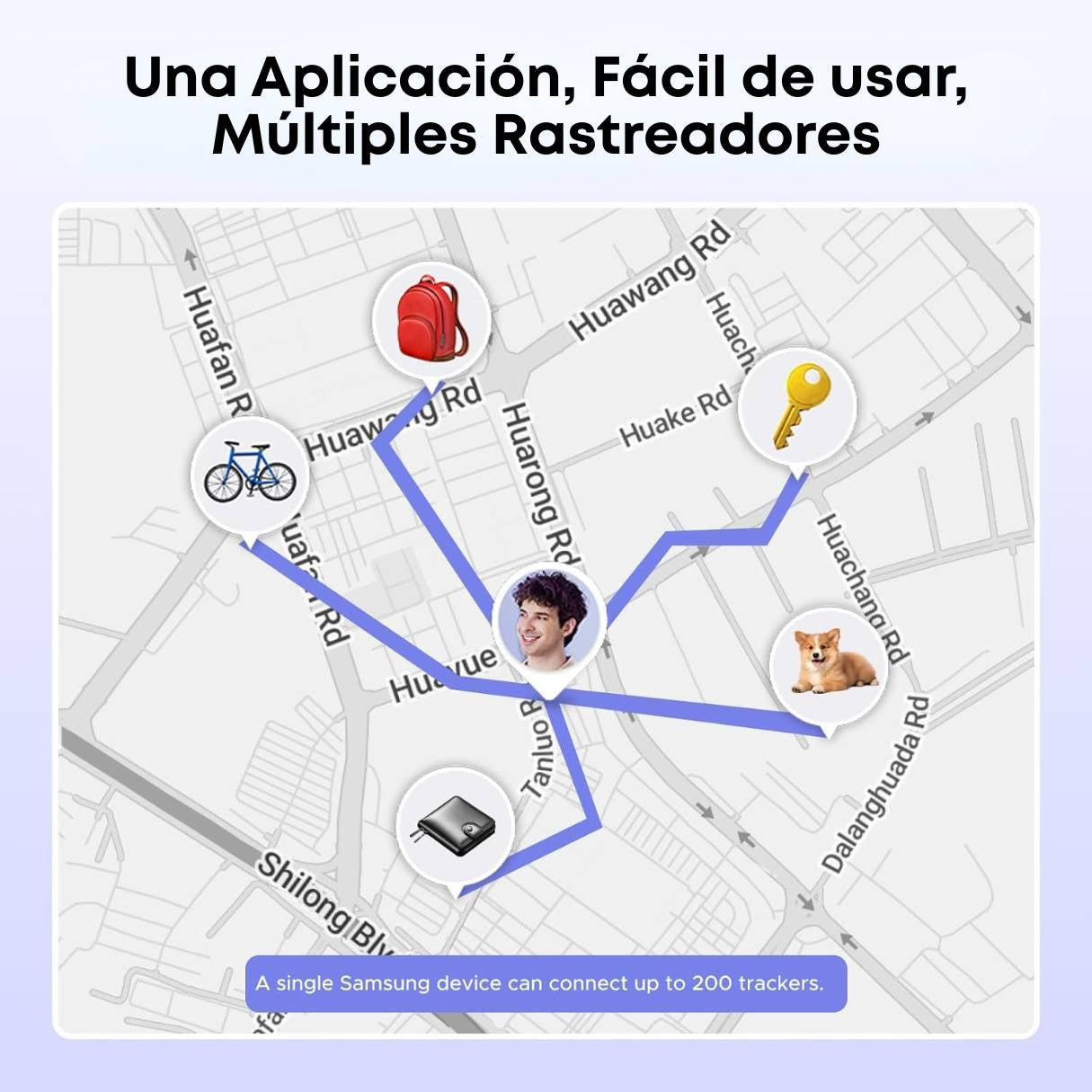 Ugreen FineTrack Slim S Bluetooth para Samsung, compatible con SmartThings, tarjeta rastreadora