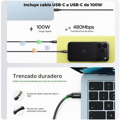 Ugreen Nexode Air 65w Cargador PD con Cable
