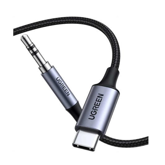 Ugreen Adaptador de audio auxiliar tipo C a 3.5mm compatible con Samsung Galaxy, iPhone 16/15