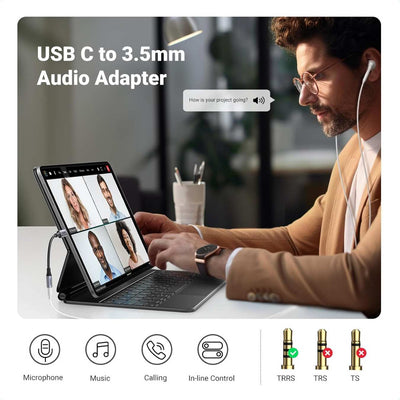 UGREEN Adaptador USB-C a 3.5mm – HiFi DAC