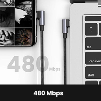 Ugreen cable USB C a USB C de 100 W de 90 grados para MacBook, Galaxy, iPad, iPhone y más