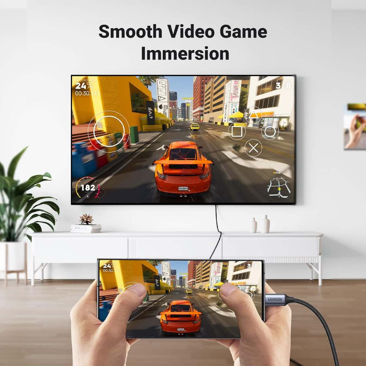 UGREEN Cable USB-C a HDMI 4K @60Hz – 2M