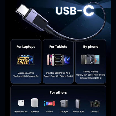 UGREEN Cable USB-C a USB-C 240W 2M