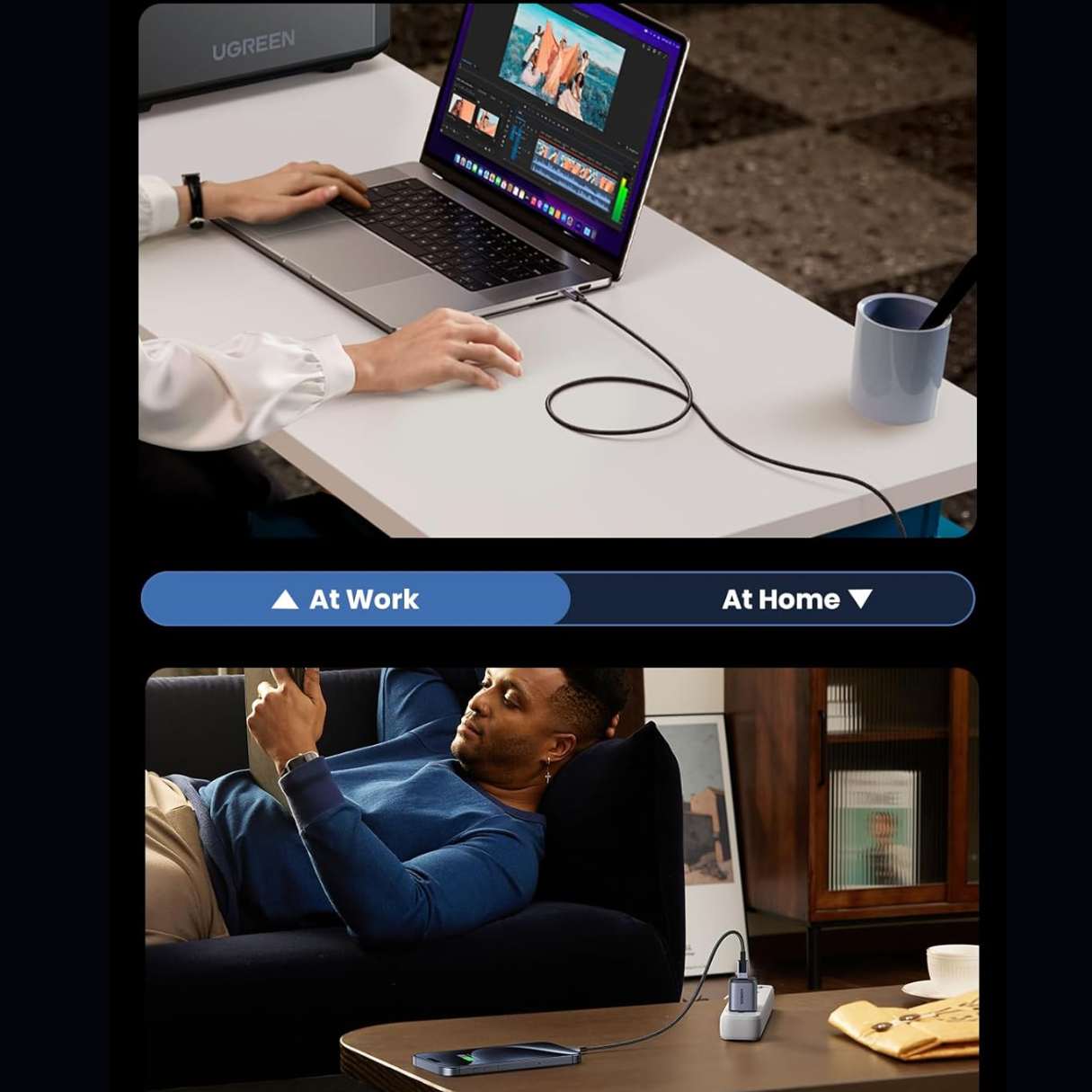 UGREEN Cable USB-C a USB-C 240W 2M