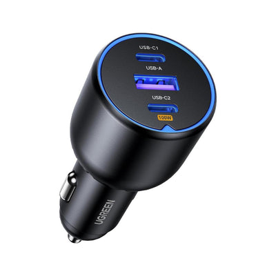 Ugreen Cargador de Vehículo 3 Puertos 130W