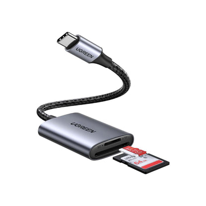 Ugreen Lector de tarjetas SD micro SD SDXC SDHC, tipo C compatible con iPhone 16/15, Samsung Galaxy, MacBook y más
