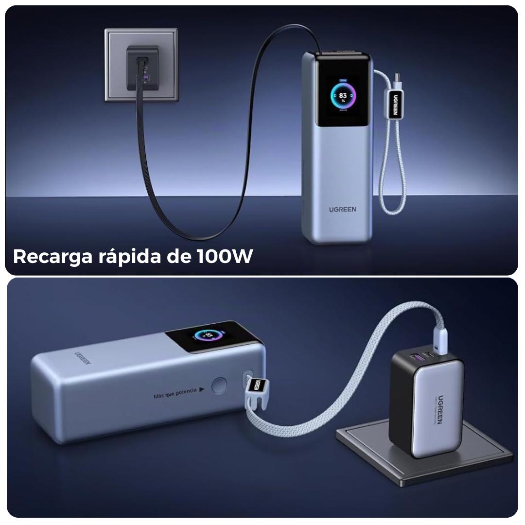 Ugreen Nexode Pro Power Bank de 25k mAh - 200W con 2 cables