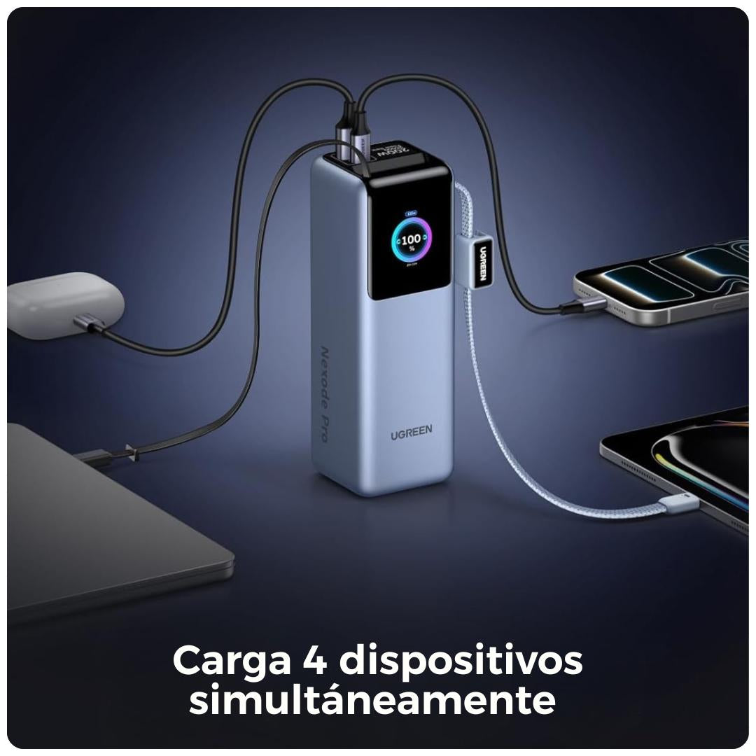 Ugreen Nexode Pro Power Bank de 25k mAh - 200W con 2 cables