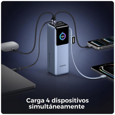 Ugreen Nexode Pro Power Bank de 25k mAh - 200W con 2 cables