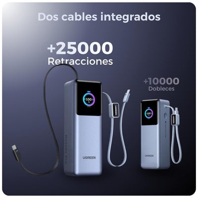 Ugreen Nexode Pro Power Bank de 25k mAh - 200W con 2 cables