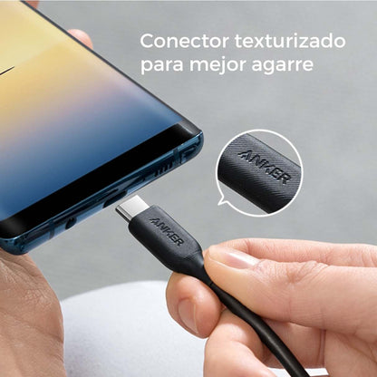 Anker cable tipo C powerline III 100W carga rápida 2.0 para Macbook/Samsung S24 Ultra/Switch