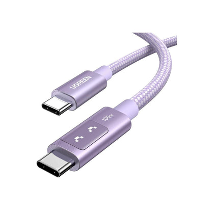 Ugreen Uno Cable tipo C C de 100W, carga rápida con pantalla LED, duradero, nailon trenzado para celulares, tablets, laptops y más