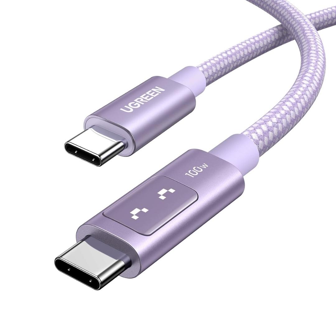 Ugreen Uno Cable USB-C a USB-C 100W LED