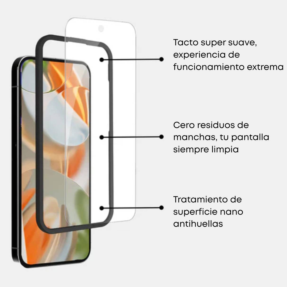 ArtsCase Mica de Vidrio para Google Pixel 9/10/9 Pro/10 Pro - Ultra Clear